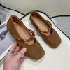 Modische Ballerinas Damenschuhe Perlenbesetzte Loafers mit eckiger Spitze Schuhe Lässige Sportsandalen 2025 Trend Neue Sommer-Sneaker Elegant zum Gehen Zapatos