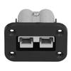 Black ABS Battery Charging Plug Connector Flush Mount 50 Amp Plug Mounting Kit Connector for