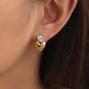 Uworld Classic Heart Shape Earring With Zircon Decoration Jewelry For Women 18K Gold Plated Stainless Steel Earrings Gifts 2026