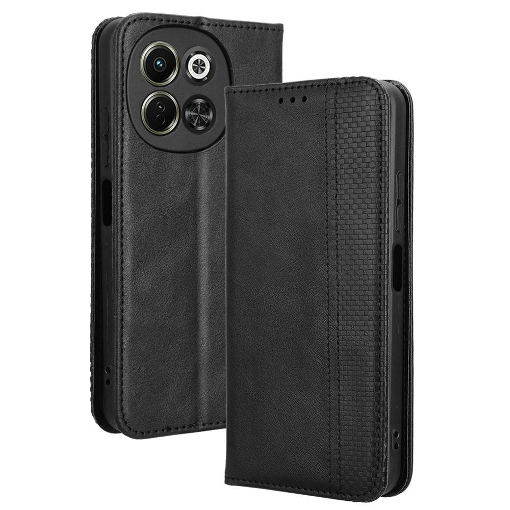 

Кожаный чехол-кошелек с подставкой, ретро-текстурой для TECNO Spark 30 5G KL8/Pova 6 Neo 5G A