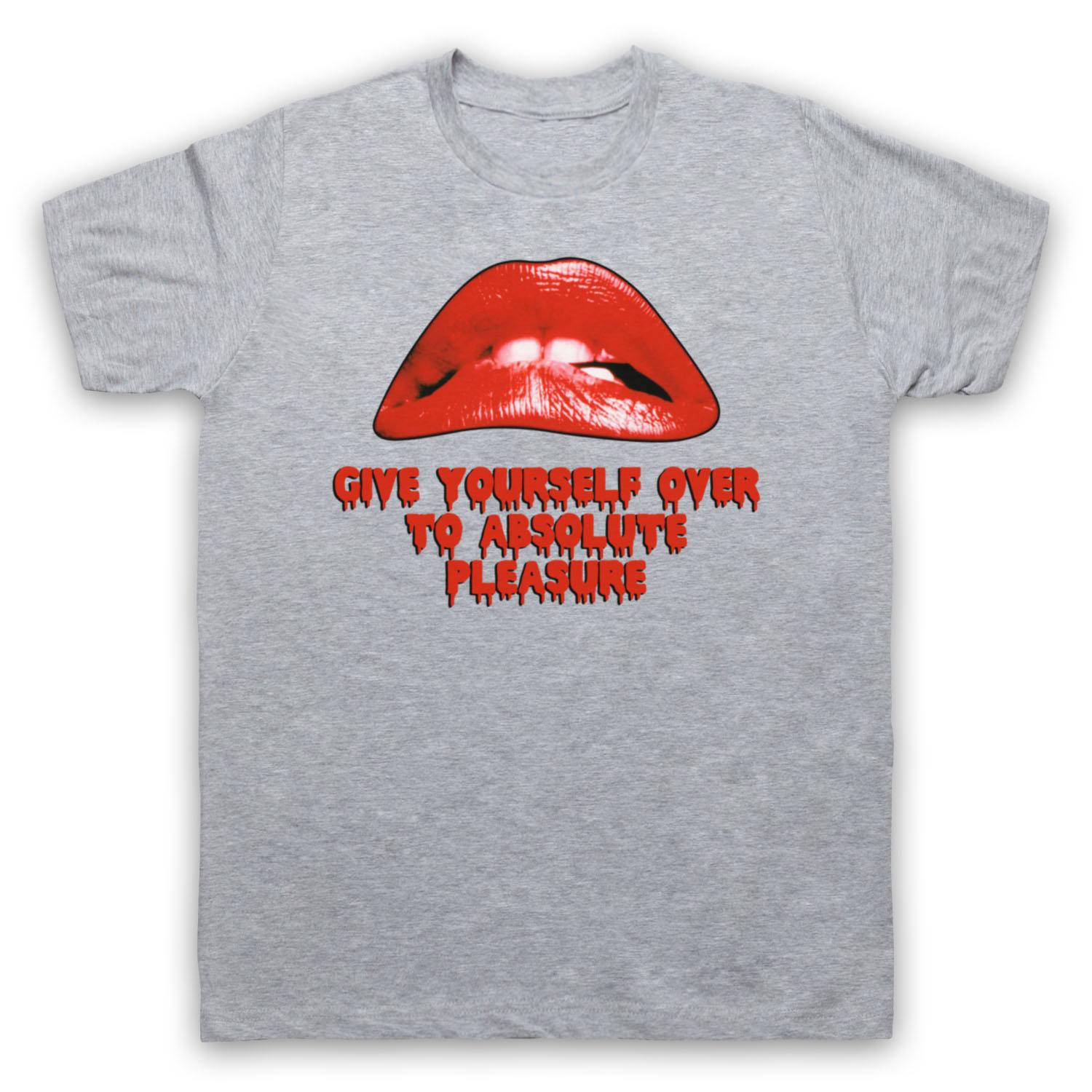 

Summer T-shirts Related To THE ROCKY HORROR Show GIVE YOURSELF OVER PLEASURE Tops S серый