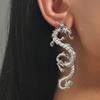 Chinese Style Vintage Dragon Dangle Earrings for Women New Year Dragon Animal Totem Earring Girls Party Personality Gift