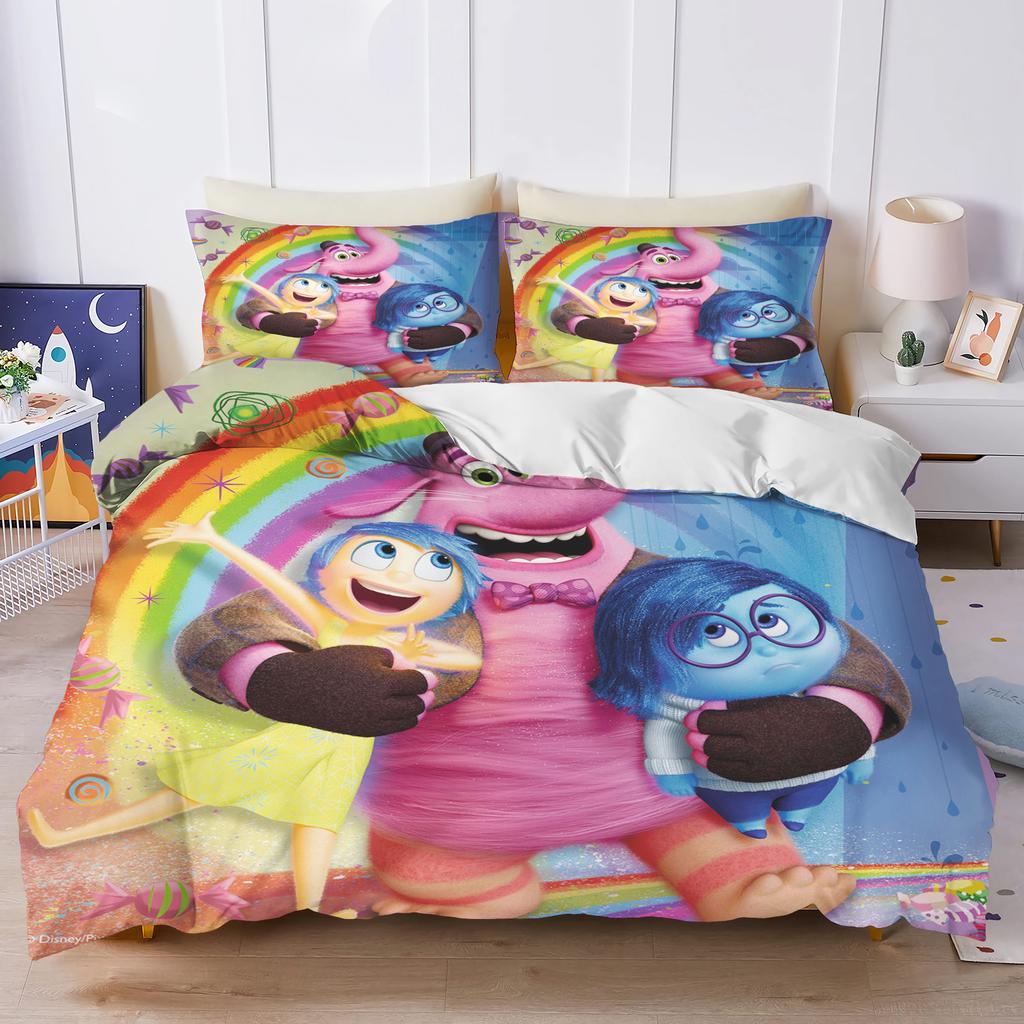 Inside Out Duvet Cover Set Comforter Bedding 3d Children'S Bedding Set 3-Piece 1 Quilt Cover King Size