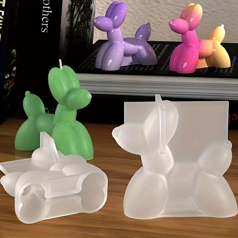 1pcs 3D MINI Balloon Dog Resin Mold Exquisite, Durable Ideal for DIY Home Ornaments, Candle Making, Silicone Molds, Drip Glue Crafts Perfect Gift