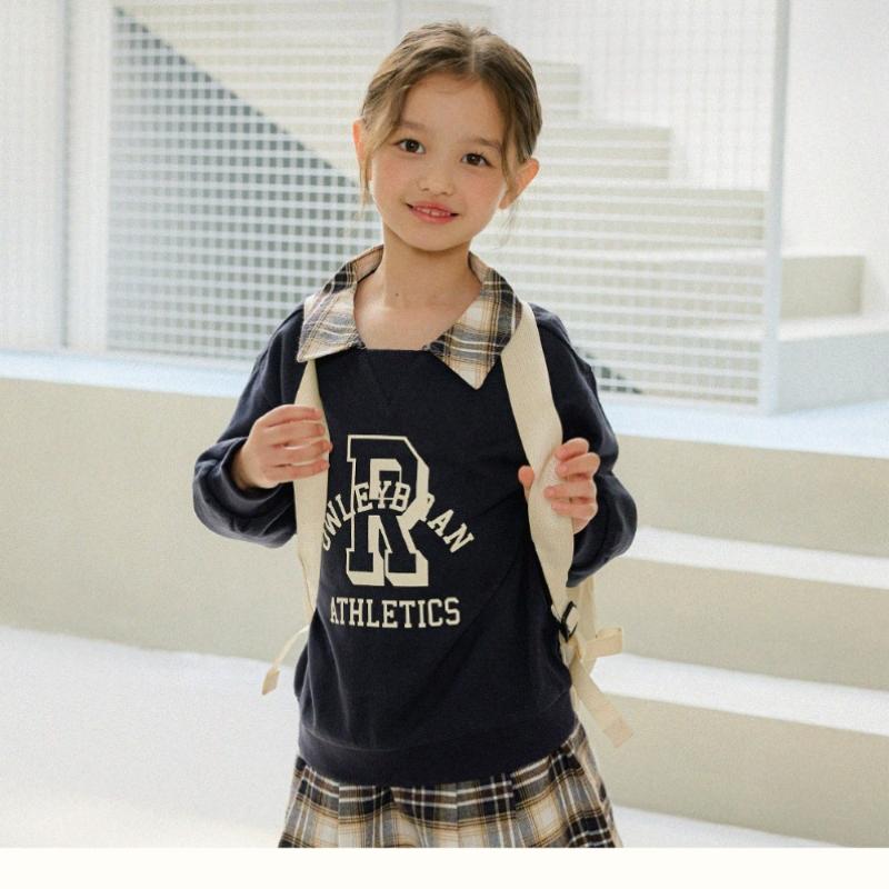  Olivan  School Symbol Skirt Top And Bottom Suit  Navy 