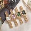 Ladies Square Fashion Watch With Quartz Movement For Casual Wear