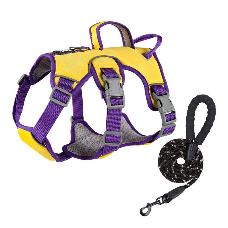 Dog Chest Straps Small and Medium-sized Dog Chest Straps To Prevent Breaking and Pulling Leash Reflective Anti-escape Leash