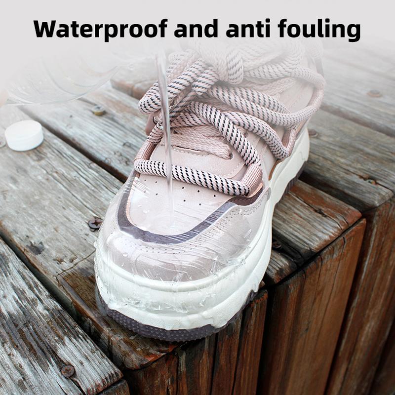 Toe Cap Anti-Moisture Protective Film Rainy Day Toe Cap Protective Waterproof Film Disposable Shoe Protector Stickers Invisible Shoe Protectors