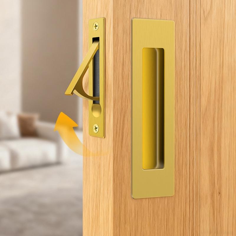 Maniglia per Porta Scorrevoli in Acciaio Inossidabile Maniglia a Incasso per Armadio Maniglie a Incasso per Porte Ferramenta per Mobili Facile da Installare