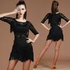 Dance Latin Dance Adult Female Performance Costume Lace Tassel Ballroom Dance Dress Competition Costume