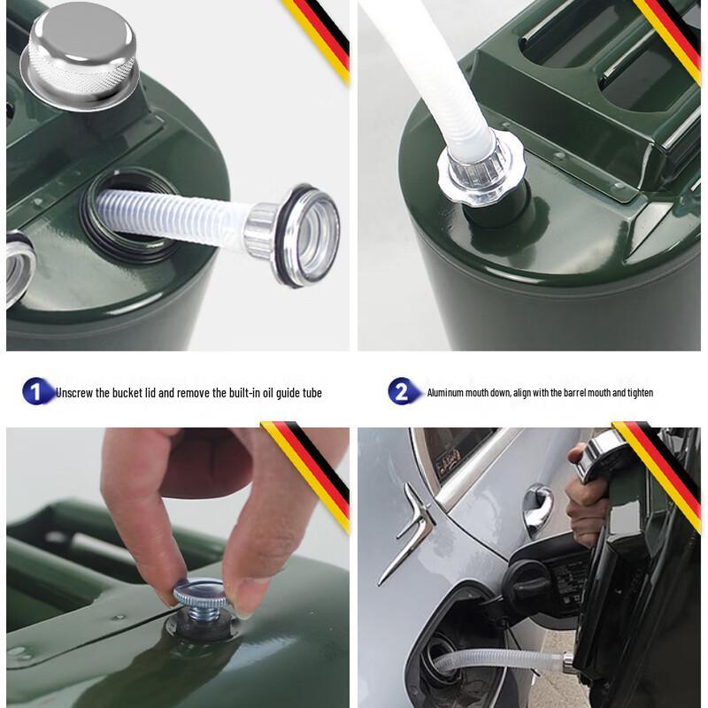 WEZHO 15L Metal Fuel Jerry Can