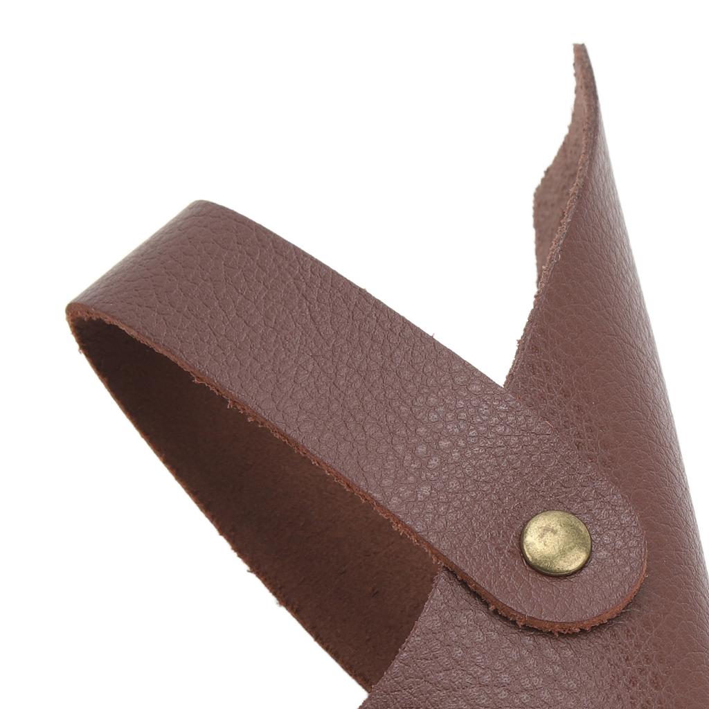 Pochwa na siekierę PU Skóra Metalowa Lekka, przenośna osłona główki i rękojeści siekiery do niezbędników do pracy na kempingu na zewnątrz Brązowa