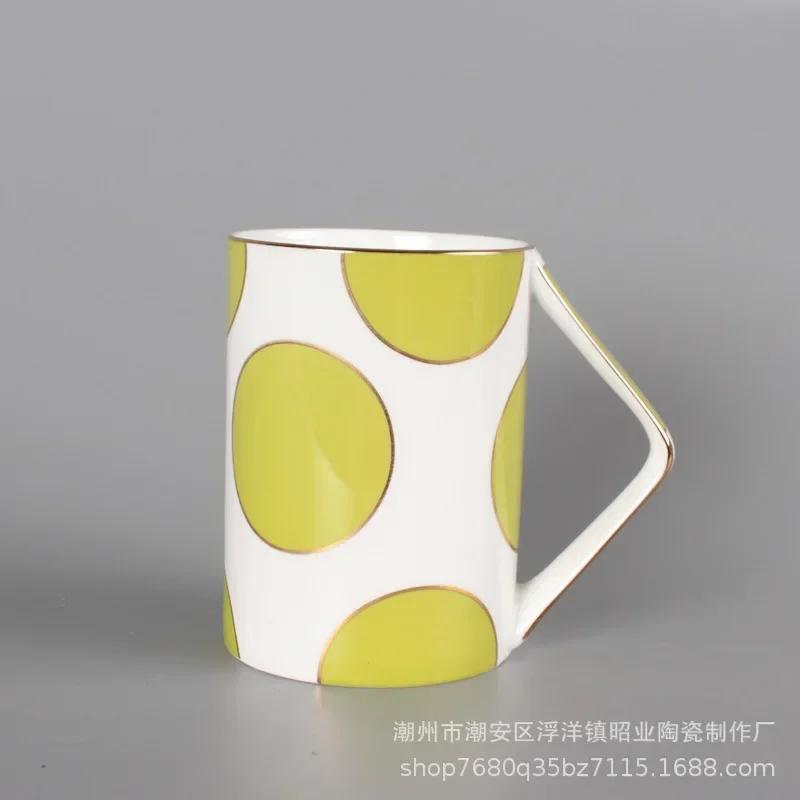 Innovative Mug Large Capacity Coffee Cup Afternoon Tea Bone China Color Ceramic Cup Water Cups Simple Coffee Mug