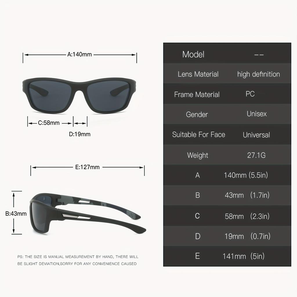 2/3PCS Brand New Men Sunglasses Polarized Sun Glasses Women UV400 Outdoor Baseball Softball Sport Eyewear Fishing Goggles