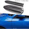 2X Universal 3D Design Car Side Body Fender Trims Decoration Sticker Decal Black