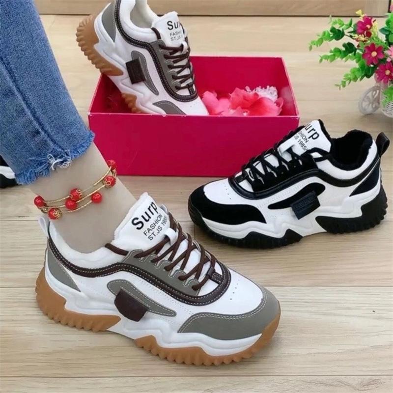 2025 Spring and Autumn Women's Shoes Platform Daddy Shoes Student Women's Shoes Casual Versatile Comfortable Sports Women's Shoes Comfortable Trend