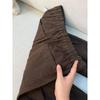 Spring and Autumn Japanese wide-leg overalls men's pleated splicing loose straight casual jeans men