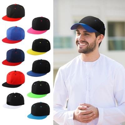 Classic Snapback Hat Cap Hip Hop Style Flat Bill Blank Solid Color Adjustable Size