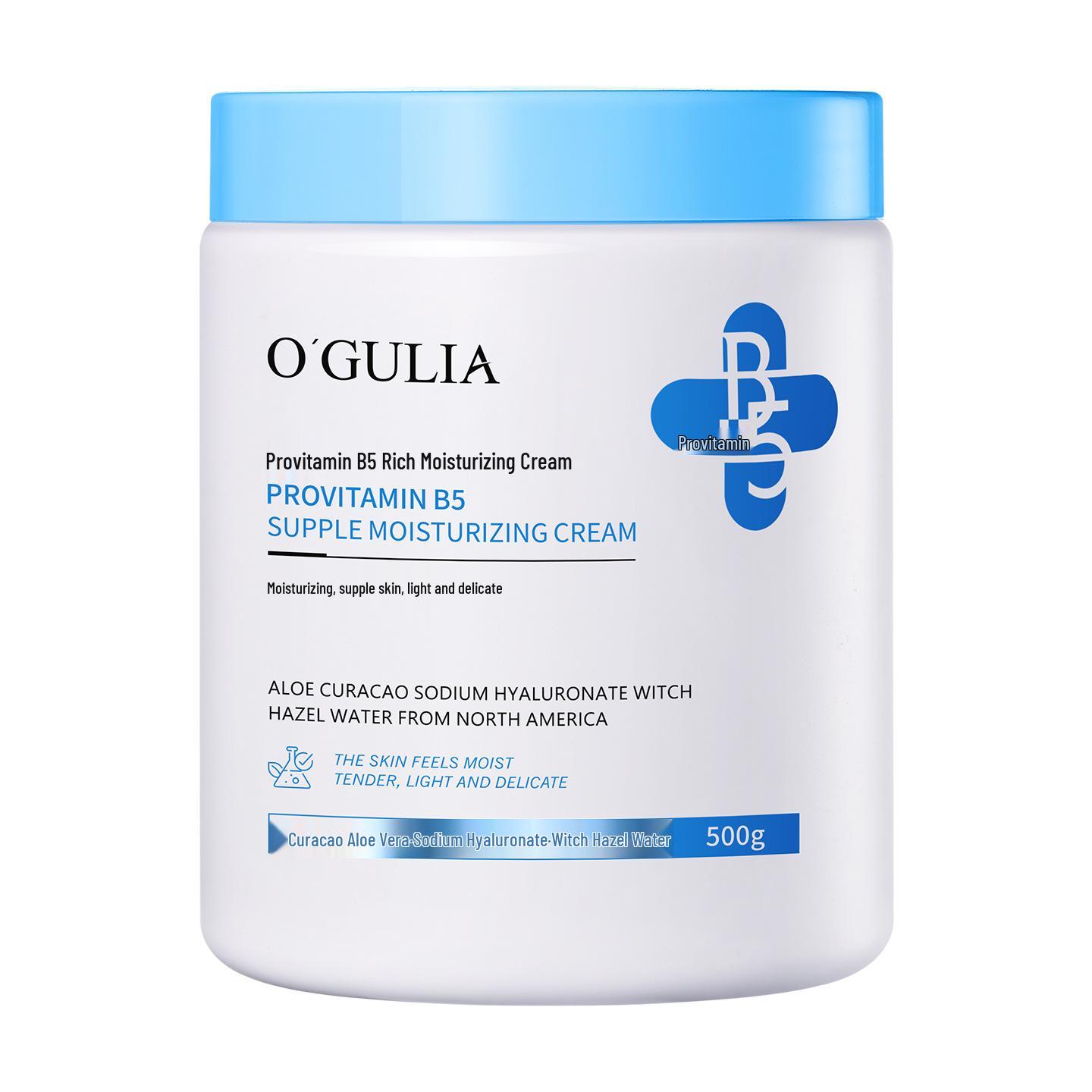 Agulia B5 Rich Moisturizing Cream for Dry Skin - Upgraded Version, Big White Jar