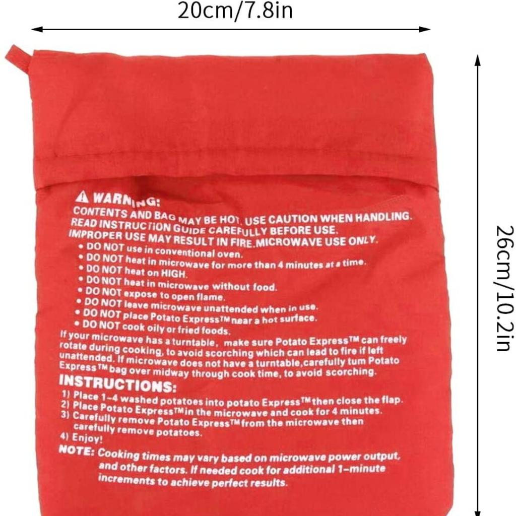 Torba do gotowania ziemniaków w kuchence mikrofalowej wielokrotnego użytku Zmywalne tortille Kuchenka Kieszenie Torba do gotowania kukurydzy Torba do pieczenia w kuchence mikrofalowej Gadżety kuchenne