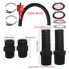 Garden Water Conservation Connector Set 1 Inch Robusts Barrels Fittings with 100cm Hose for Sustainable Rain Collection