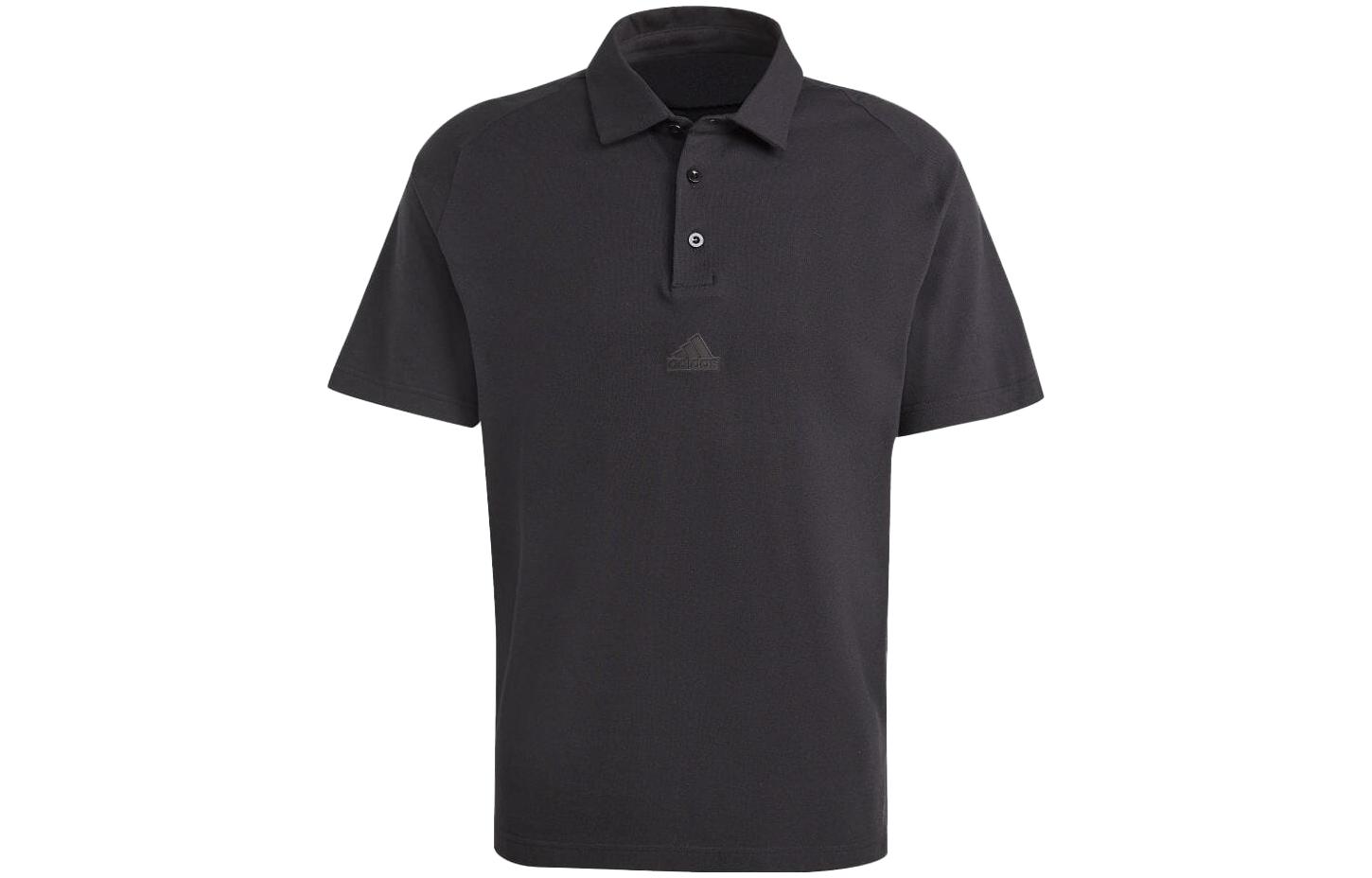 

Adidas Polo Shirts Men s Black Polo Collar Moderate Straight Fit IA3124 L