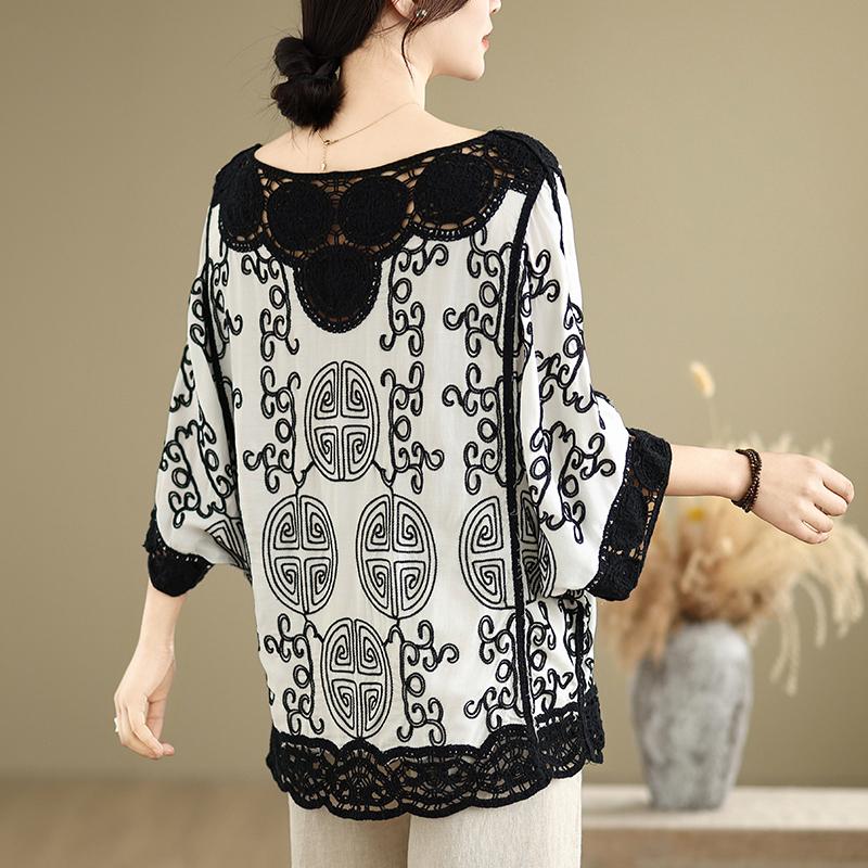 DIMANAF 2025 Summer Plus Size Women Bat Vintage T-Shirt Basic New Fashion Tops Tees Casual Loose Tees