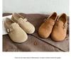 Women's Plus Size Birkenstock 2026 Suede Slip-on Flats - Retro Casual, Closed-Toe for Spring & Autumn