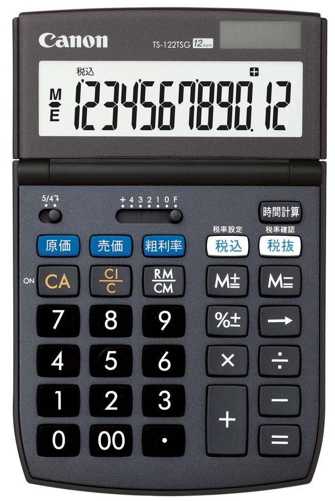 Canon Calculator Green Purchasing Law with Business Calculation Function 12-Digit TS-122TSG SOB, Compliant,