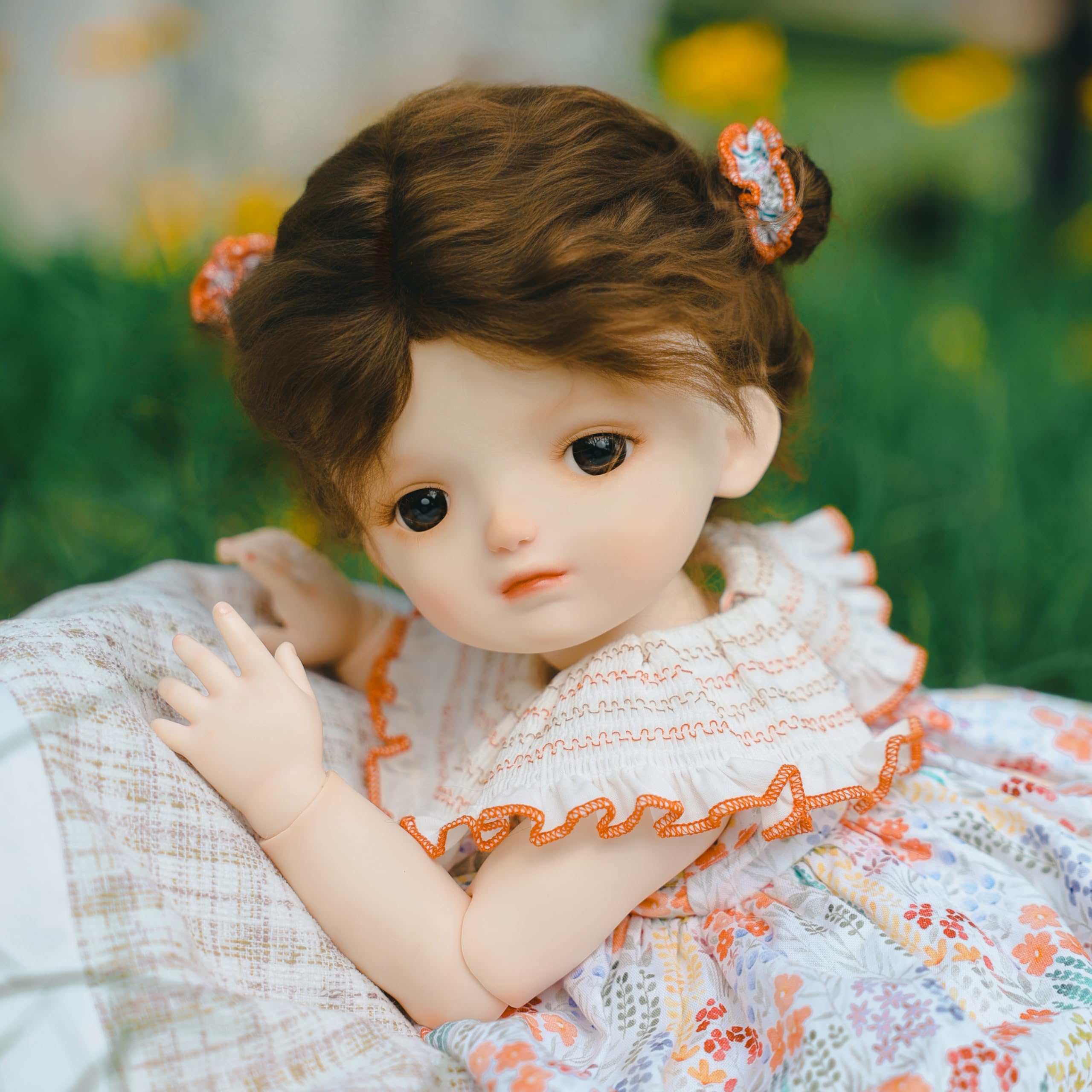 

Cloveray 13 50CM Cute Vinyl BJD Doll, 20-inch Ball-Jointed Doll, 15 Articulated Joints, Fully Articulated, Glass Eyes, Handmade Makeup, Includes