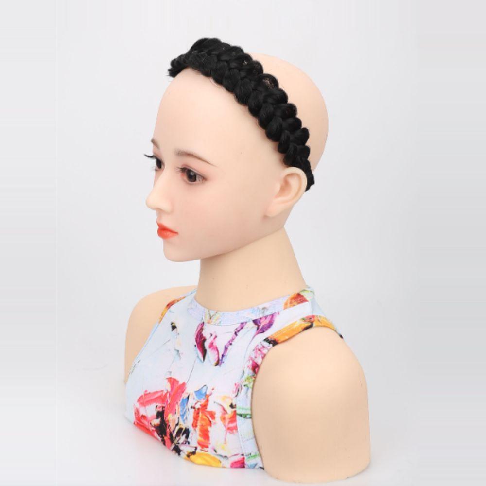 Wide Fishbone Braids Hairbands Korean Retro Head Hoop Fasion Wig Twist Headbands for Women