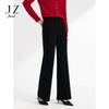 JUZUI Women's Retro Slim-Fit Fleece Flared Trousers