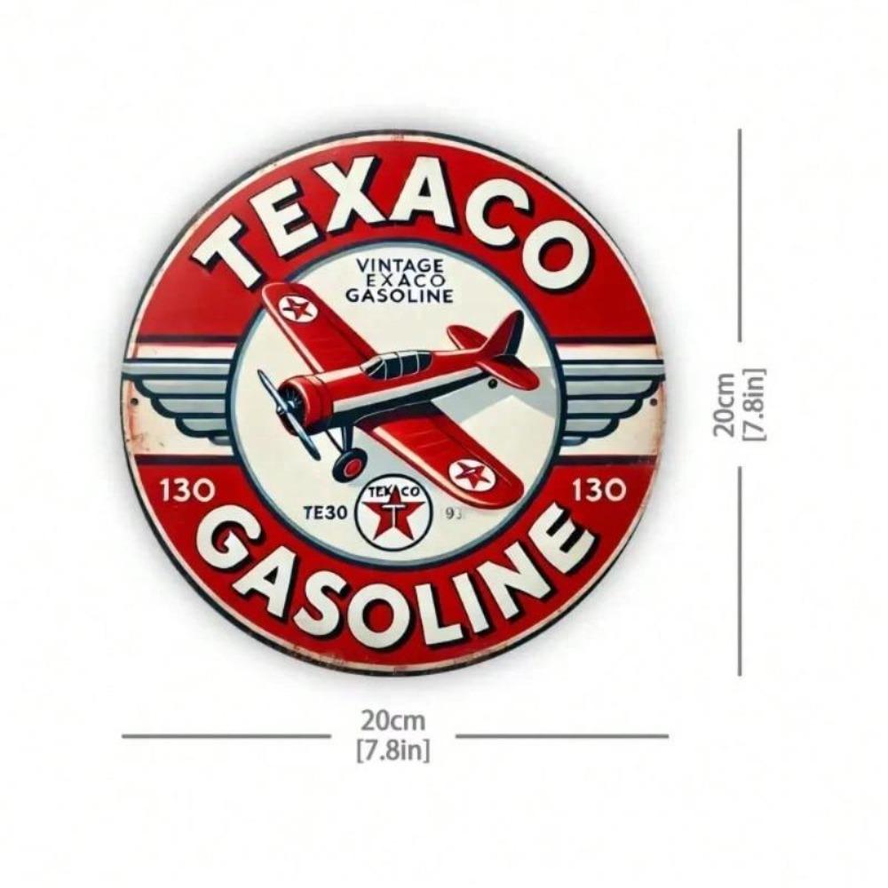 Vintage Texaco Aviation Metal Sign Retro Garage Bar Wall Decor