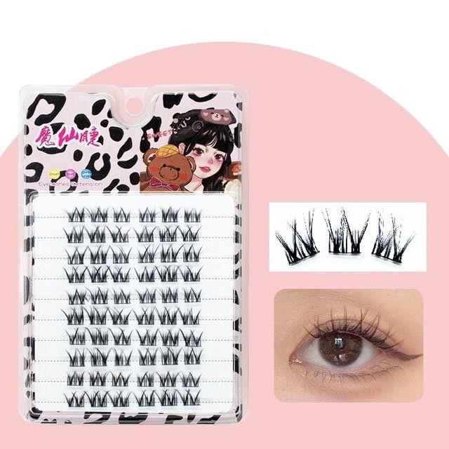 

LuxeFlutter - False Eyelashes Clusters Black - One Size