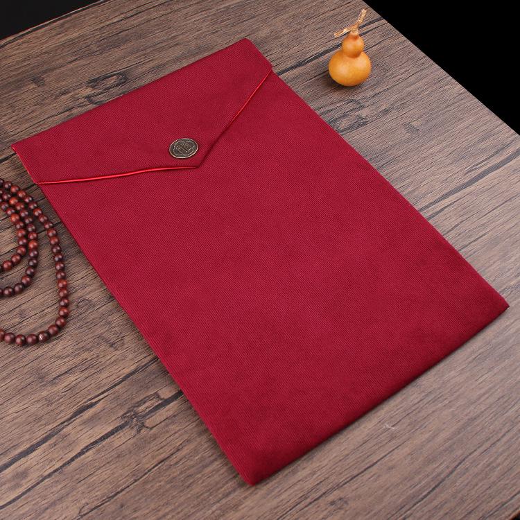 24x34 Cm Silk Brocade Thickened Sutra Bag - Pen Holder & Dharma Tool Bag