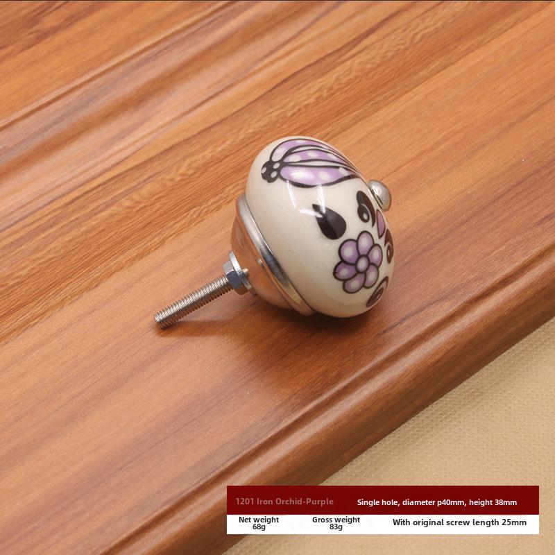 Modern American Ceramic Pumpkin Cabinet Handle