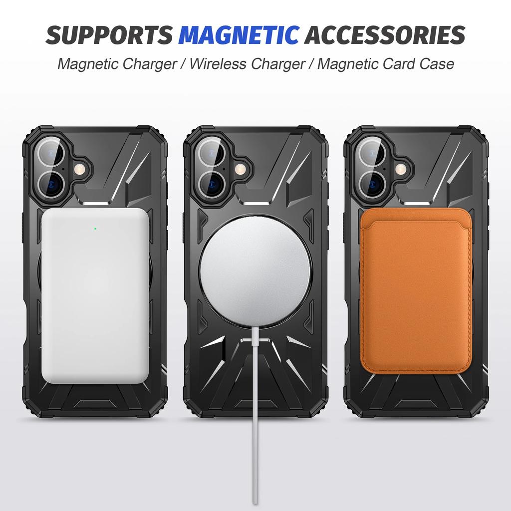 Magnetische Handyhülle für iPhone 17 Pro Max Air 16 15 14 Plus Iphone17 12 13 Pro Iphone16 Ständer Halter Schutzhüllen