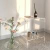 Nordic Coffee Tables Living Room Furniture Sofa Side Table Acrylic Double-deck Storage Tea Tables Transparent Bedside Table
