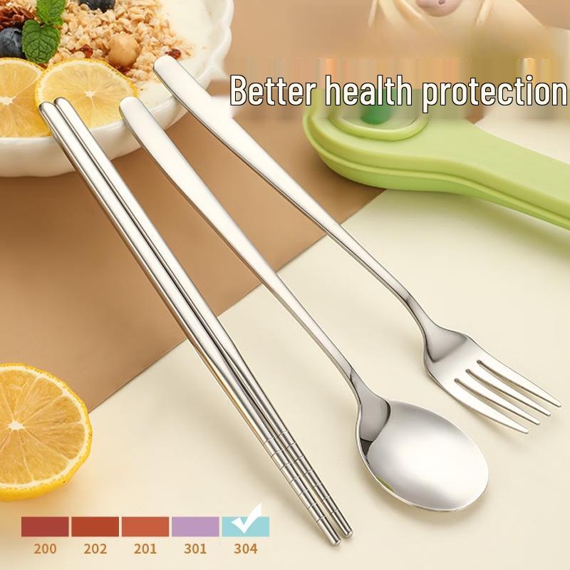 Ru Han Jumping Bear 316 Stainless Steel Portable Cutlery Set