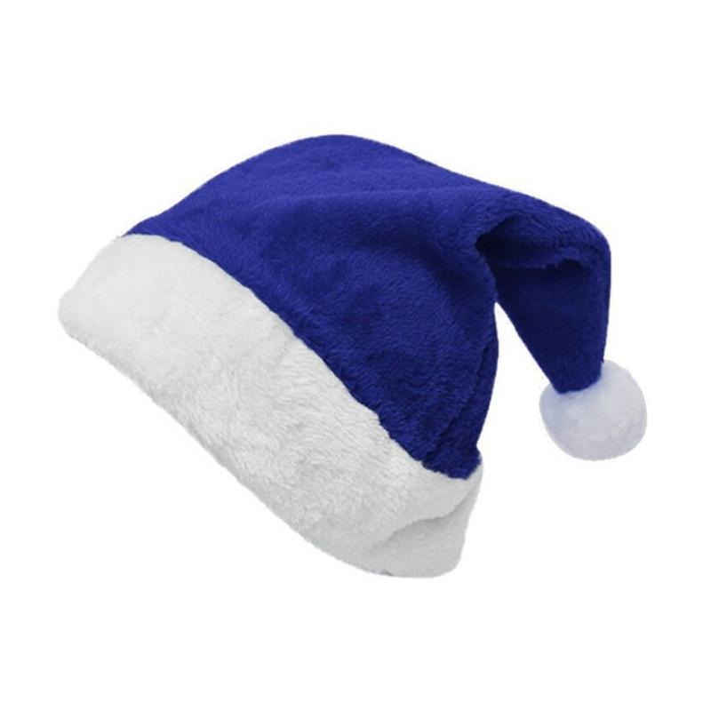 Party Hat MerryChristmas Plush Hat for Festival Family Gathering PartyFavor Props Hat Holiday Cap Decorative Santa Hat