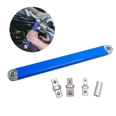 Extension Wrench with Drive Adapters Set High Durability Wide Application Ratchet Extension Wrench Drill Adapters Kit