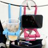 1pc Airplane Multifunctional Cup Holder And Phone Stand, Foldable Aviation Small Tabletop Drink Rack, 2-In-1 Travel