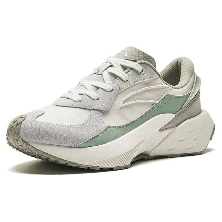 Anta Ice Sugar 4 Shock Absorbing Wear Resistant Low Top Casual Shoes Women Sneaker White Blue Gray 922428802-6