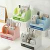 Desktop Storage Box Pen Holder Stationery Cosmetics Lipstick Organizer With Drawer Roomy Debris Storage Office Home