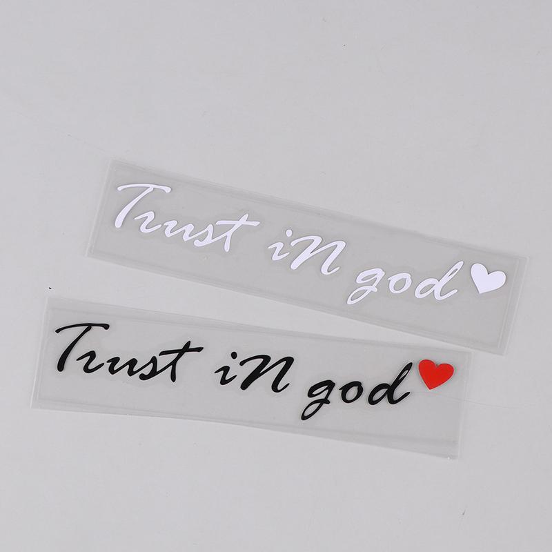 Trust In God Believe In God Rearview Mirror Stickers God Letter Stickers Are Suitable For All Kinds Of Cars And Motorcycles