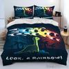 Cartoon Dinosaur Space Cute Dino Children Duvet Cover Set HD Comforter Cover for Kids Bedding Sets Bedclothes Bedroom Decor