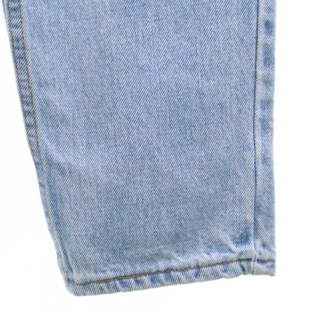 Levi's 90s 550 USA Made Old Tapered Denim Pants 7/M Ice Blue Jeans Kid's Used