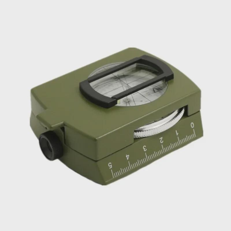 High-Precision Outdoor Military Multi-Function Green Compass with Luminous Needle