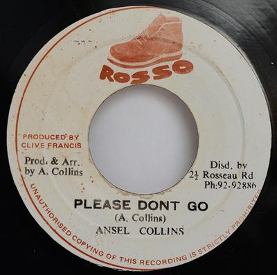 7inch Record ANSEL COLLINS - Please Don't Go NONE Rosso Jamaica Reggae, Ska & Dub Used