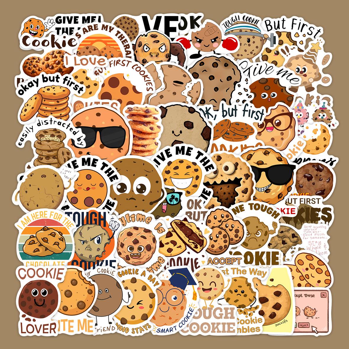50 Водонепроницаемых наклеек «Cookie Graffiti» для DIY чемоданов и блокнотов